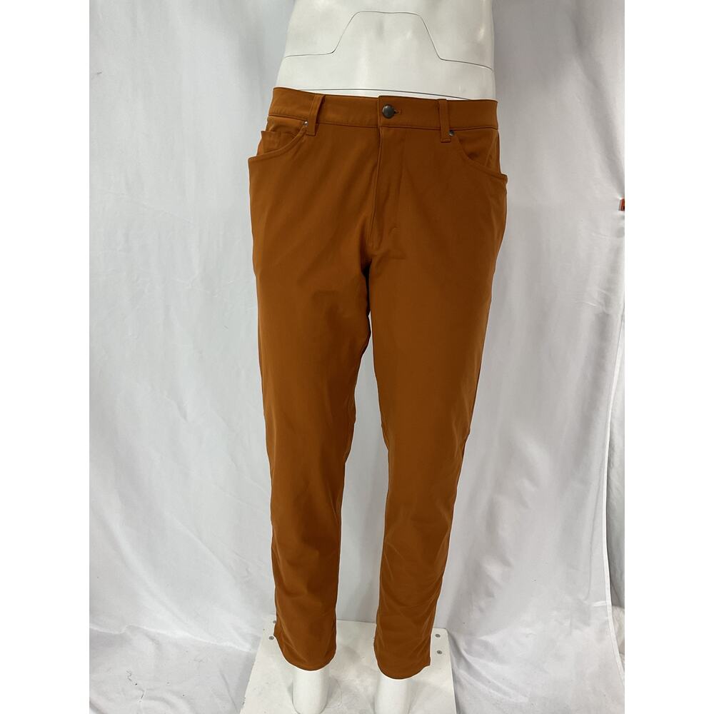 Lululemon 'Abc' Brown Classic-Fit Pant 34 *Warpstreme Size 36 - Picture 2 of 5